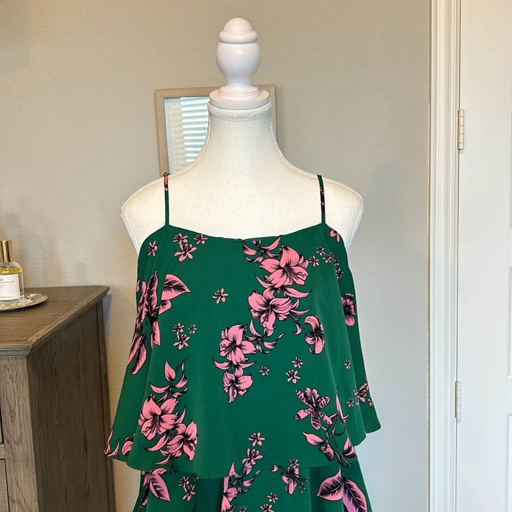 Sam Edelman | Floral Ruffle Mini Dress | Size Med - Picture 3 of 15